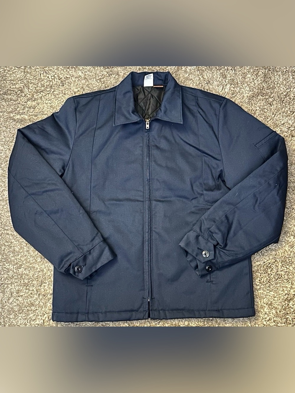 Big Ben by Wrangler Men’s M Regular Blue 3-Pocket L/S Full Zip Collared Jacket